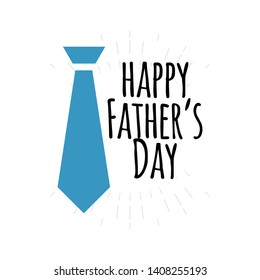 Happy father's day vector template. Design for banner, greeting cards or print.