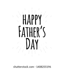 Happy father's day vector template. Design for banner, greeting cards or print.