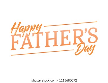 Happy Father's Day Vector Text Background