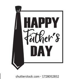 Happy fathers day vector typography. Vintage lettering for greeting cards, banners, t-shirt design