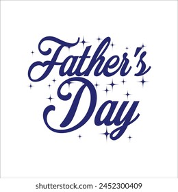 Happy fathers day vector typography. Vintage lettering for greeting cards, banners, t-shirt design.