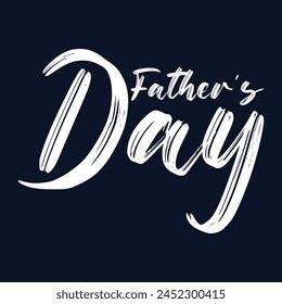 Happy fathers day vector typography. Vintage lettering for greeting cards, banners, t-shirt design.