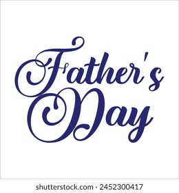Happy fathers day vector typography. Vintage lettering for greeting cards, banners, t-shirt design.