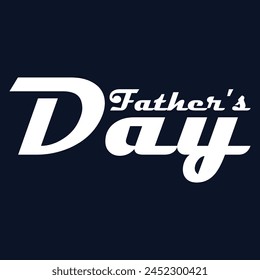Happy fathers day vector typography. Vintage lettering for greeting cards, banners, t-shirt design.