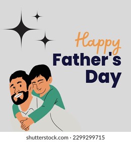 Happy Father's Day, Vector,Post, Holiday