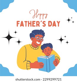 Happy Father's Day, Vector,Post, Holiday