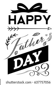 happy fathers day vintage labels set. vector illustration.