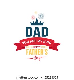 Happy fathers day vintage retro type font.Illustrator 