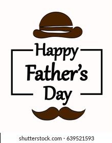 Happy fathers day vintage retro type font. Illustrator eps10