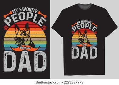 Happy fathers day vintage t shirt design
