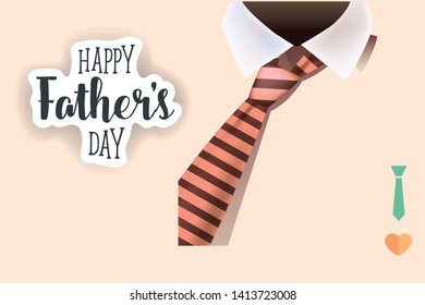 Happy father`s day wishes vector background. Happy Fathers Day calligraphy image.