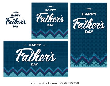 Happy fathers day wool jumper knitwear pattern