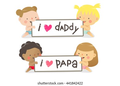 Happy father's day,baby say love dad,i love dad,I Love Daddy,I love papa