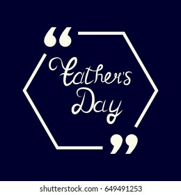 Happy Fathers Day.Happy fathers day card retro type font.
