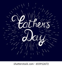 Happy Fathers Day.Happy fathers day card retro type font.