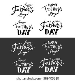 Happy Father's Day.Modern hand lettering. Can be used for cards,templates