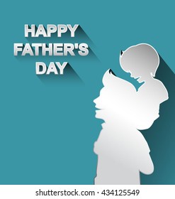 Happy Fathers Day-Vector Illustration