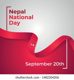 Happy Federal Democratic Republic of Nepal Independence Day Vector Design Template Illustration