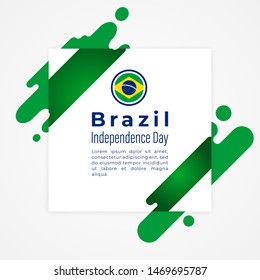 Happy Federative Republic of Brazil Independence Day Vector Design Template Illustration