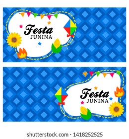 happy Festa junina banner template