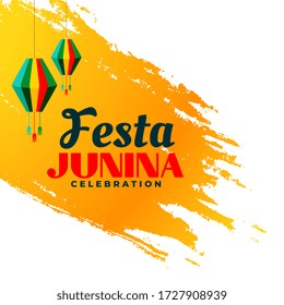happy festa junina celebration wishes background design