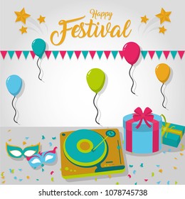 Happy festival card