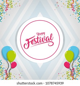 Happy festival card