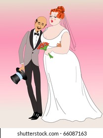 happy fiance and fiancee