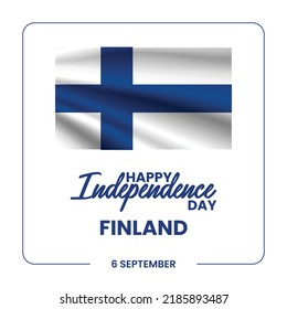 Happy Finland Independence Day Vector Design Template Illustration
