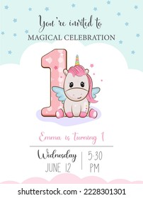 Birthday Invitation With Photo Vector Art, Icons, and Graphics for Free  Download