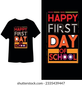 Alles Gute zum ersten Schultag, Zurück zur Schule Shirt Design 