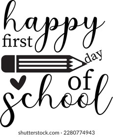 Archivo impreso de Feliz Primer Día Del Colegio