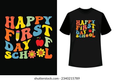 Happy First Day Of School Teachers Kids, Women Student Boys Girls , Let's Do This Welcome Back To School T-Shirt