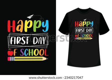 Happy First Day Of School Teachers Kids, Women Student Boys Girls , Let's Do This Welcome Back To School T-Shirt