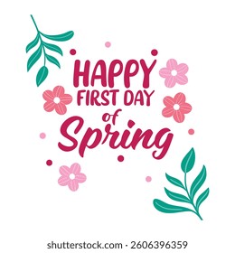Happy First Day of Spring Graphic Design