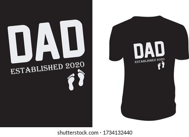 HAPPY FIRST TIME DAD - BEST GIFT FATHER'S DAY 2020, Vector graphic, typographic poster or t-shirt.
 