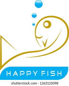 Happy Fish in the Aquarium