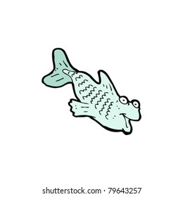 caricatura de peces felices