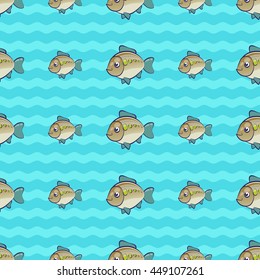 Happy fishes pattern
