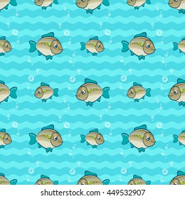Happy fishes pattern