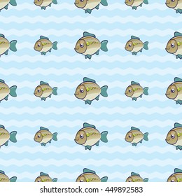 Happy fishes pattern