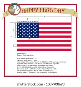 Happy Flag Day background template. Flag day banner or badge.Creative illustration,poster or banner of happy Flag Day