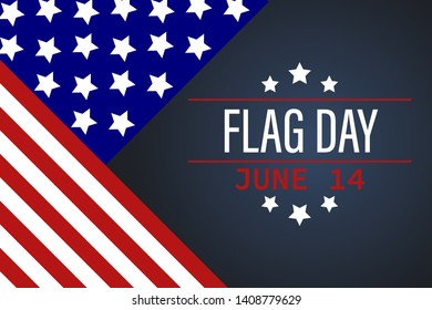 Happy Flag Day background template. United States Holiday. Vector illustration. EPS 10