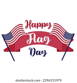 Happy Flag Day background template. Vector illustration of a background for Happy Flag Day. Flag day banner or badge.Creative illustration,poster or banner of happy Flag Day