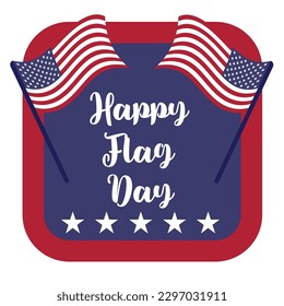 Happy Flag Day background template. Vector illustration of a background for Happy Flag Day. Flag day banner or badge.Creative illustration,poster or banner of happy Flag Day