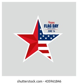 Happy Flag Day background template