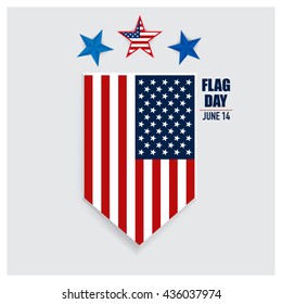 Happy Flag Day background template