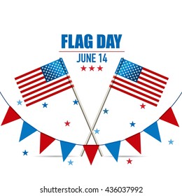 Happy Flag Day background template