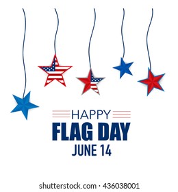 Happy Flag Day background template