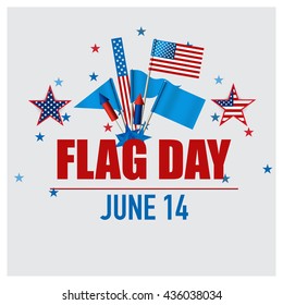 Happy Flag Day background template
